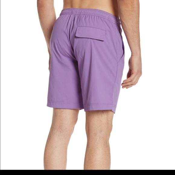 New ONIA Calder 7.5" E Solid 678 Amethyst Swim Trunks - Picture 2 of 10